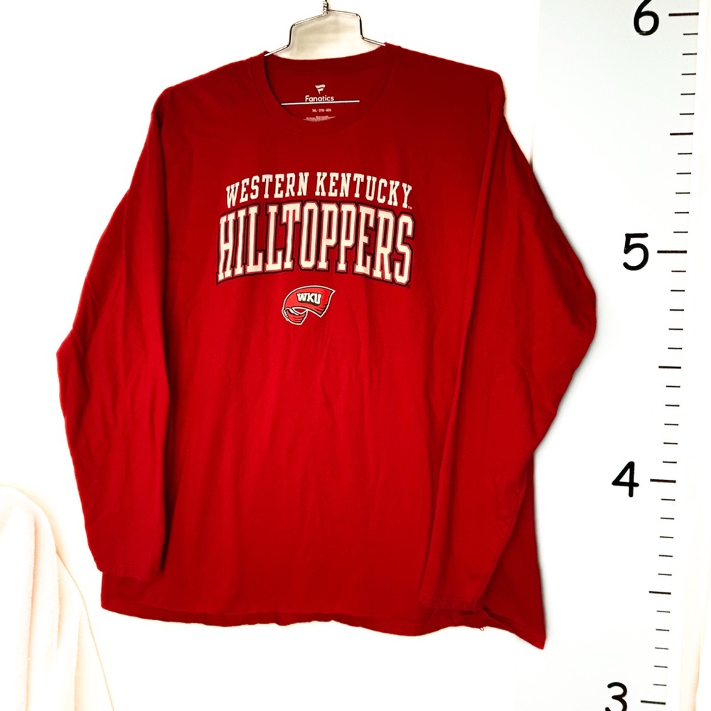 Fanatics Red T-Shirt Western Kentucky‎ Hilltoppers 3XL